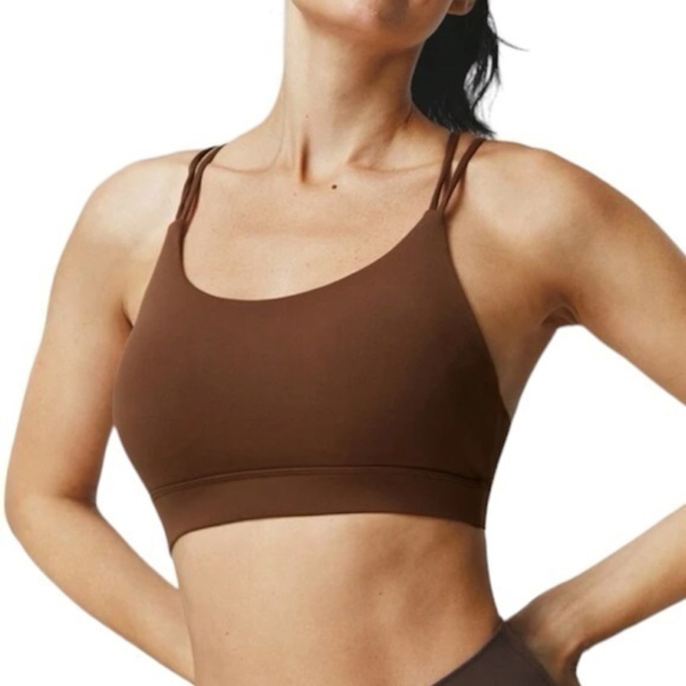 GLOWMODE FeatherFit
Strappy Back Sports Bra Tank Top Low
Impact Yoga Daily